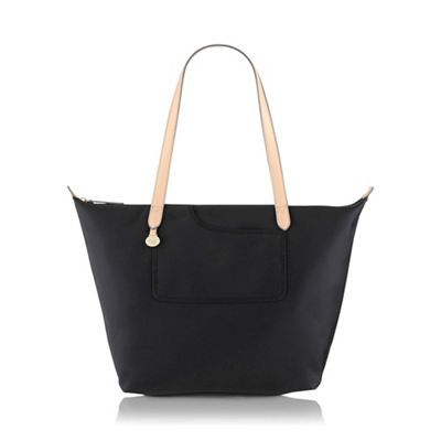 Large black nylon 'Pocket Essentials' zipped tote bag
